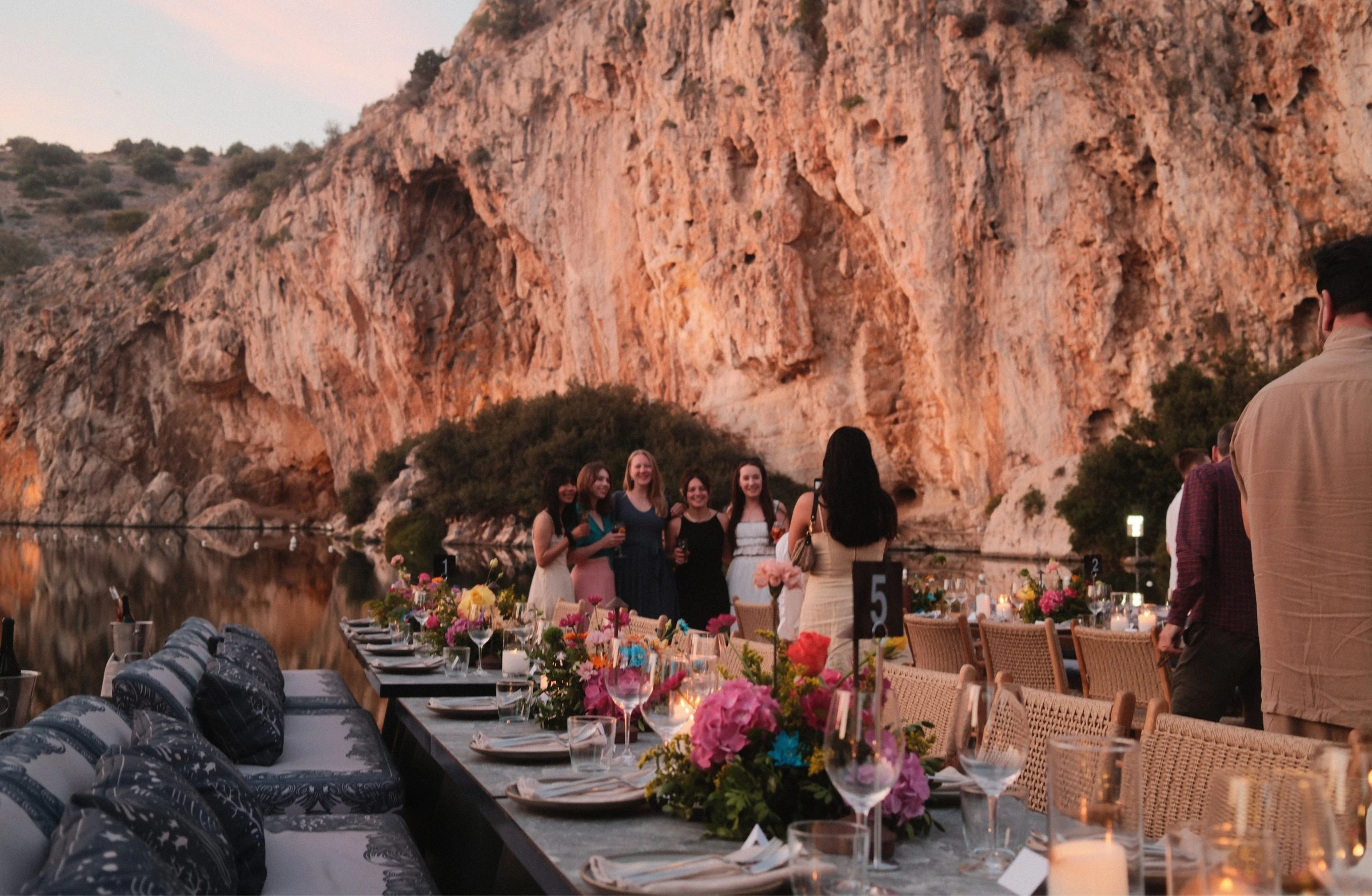 Lake Dinner at Lake Voulagiemi